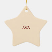 女の子10th誕生日, 10 onスイートピンクケーキ セラミックオーナメント (裏面)