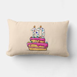 女の子10th誕生日, 10 onスイートピンクケーキ ランバークッション