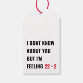 女の子11誕生日22インスパイアお気に入りギフトラベル ギフトタグ (正面)