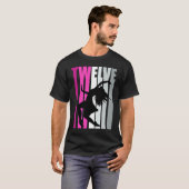 女の子12thダンス誕生日ピンクダンサークイーンエクスプレス tシャツ (正面フル)