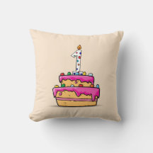 女の子1stの誕生日、1甘いピンクケーキ