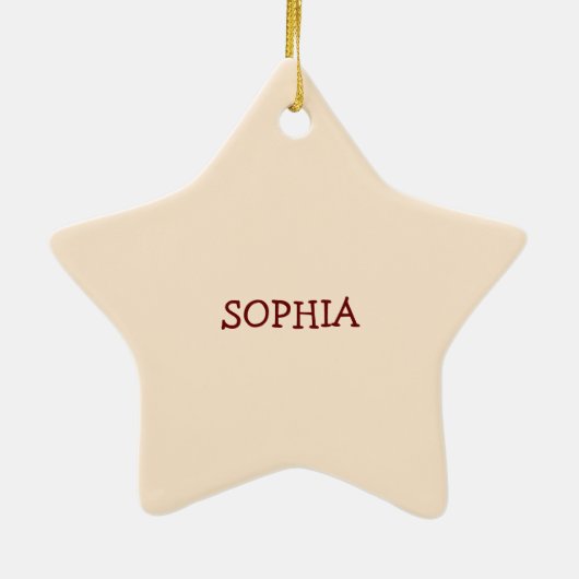 女の子1stの誕生日、1甘いピンクケーキ セラミックオーナメント (裏面)