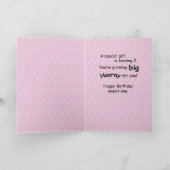 女の子2歳の誕生日PEEK-a-Boo Kitten カード (内部)