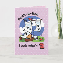 女の子2歳の誕生日PEEK-a-Boo Kitten