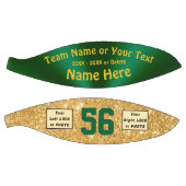 女の子2：ロゴまたはフォトバスケットボール、緑と金ゴールド バスケットボール (パネル)