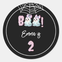 女の子2nd誕生日ハローウィンパーティシール