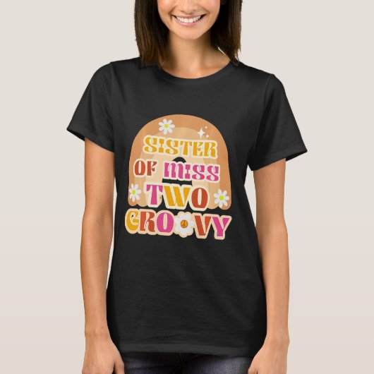 女の子2nd誕生日レトロボホレインボーシスター2 Gr Tシャツ (正面)