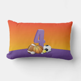 女の子4thバースデースポーツボール ランバークッション