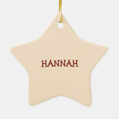 女の子5誕生日、5オンスイートピンクケーキ セラミックオーナメント (裏面)