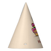 女の子6th誕生日, 6オンスイートピンクケーキ パーティーハット (左)