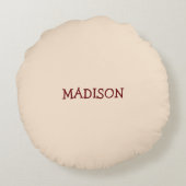 女の子6th誕生日, 6オンスイートピンクケーキ ラウンドクッション (裏面)