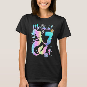 女の子7誕生日この人魚は7歳Cos Tシャツ