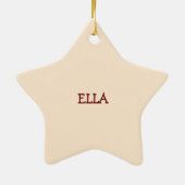 女の子8番目の誕生日, 8甘いピンクケーキ セラミックオーナメント (裏面)