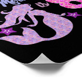 女の子8誕生日この人魚8歳 ポスター (角)