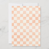 女の子 かぼちゃの赤ちゃん歓迎会 花のレトロなビンテージスタイル 招待状 (裏面)