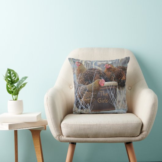 "女の子"の心地よい鶏の枕 クッション (椅子)