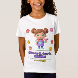 女の子 アーティスト 科学者 Tシャツ - 不思議に想い描く