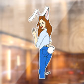 女の子 ウィンドウサイン (シート2)