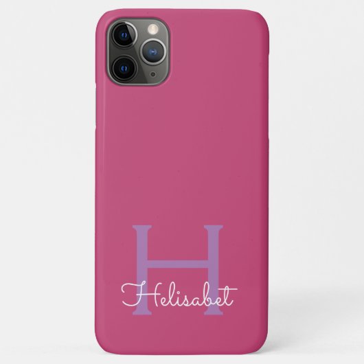 女の子，カスタマイズ可能な文字，モノグラム，名前または家族。 Case-Mate iPhoneケース (裏面)