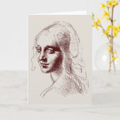 女の子 カード (黄色い花)