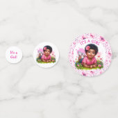 女の子 | ガールズフローラベビーシャワー コンフェッティ (正面)