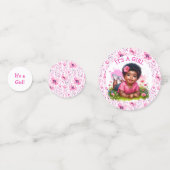 女の子 | ガールズフローラベビーシャワー コンフェッティ (裏面)