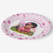 女の子 | ガールズフローラベビーシャワー ペーパープレート (アングル)