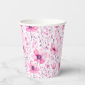 女の子 | ガールズフローラベビーシャワー 紙コップ (裏面)