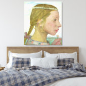 女の子 キャンバスプリント (インサイチュ (寝室))