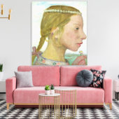 女の子 キャンバスプリント (インサイチュ (リビング))