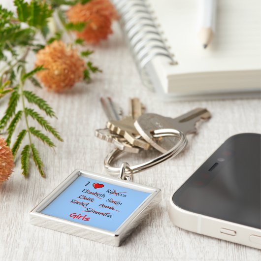 「女の子♥」 キーホルダー (側面)