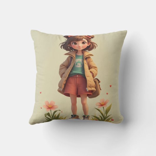 女の子 クッション (裏面)