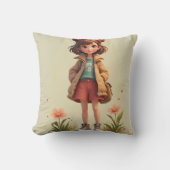 女の子 クッション (正面)