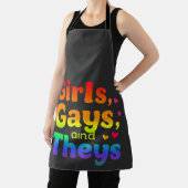 女の子、ゲイ、および彼らのLGBTプライド月の包含 エプロン (インサイチュ)