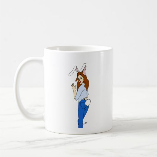 女の子 コーヒーマグカップ (左)