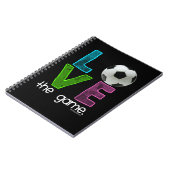 女の子: サッカー-ゲームを愛して下さい ノートブック (左側)