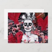 「女の子」シリーズはがき ポストカード (正面/裏面)