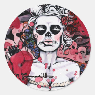 「女の子」シリーズステッカー ラウンドシール