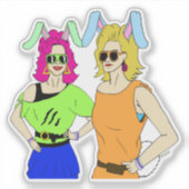 女の子 シール (正面)