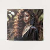 女の子(ジュエリー) タペストリー (正面(横))