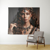 女の子(ジュエリー) タペストリー (インサイチュ(横))