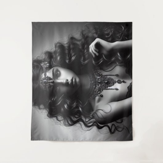 女の子(ジュエリー) タペストリー (正面)