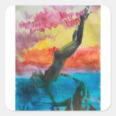 女の子 スクエアシール (正面)