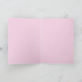 女の子　テディベア 出産祝い カード (内部)