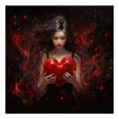 女の子(ハート) ポスター (正面)