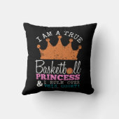 女の子: バスケットボールのプリンセスの規則この裁判所 クッション (裏面)