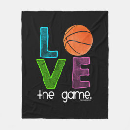 女の子: バスケットボール-ゲームを愛して下さい フリースブランケット