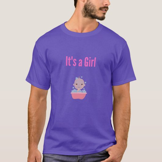 女の子 – バブルバス Tシャツ (正面)