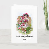 女の子(バラ) カード (裏面)