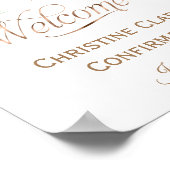 女の子，ピンク，フローラ，確認歓迎のサイン， ポスター (角)